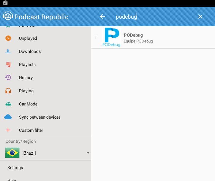 PODebug no Podcast Republic